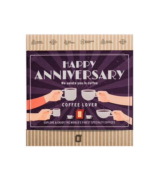 Kavos dovanų rinkinys Coffeebrewer Happy Anniversary (Salute)