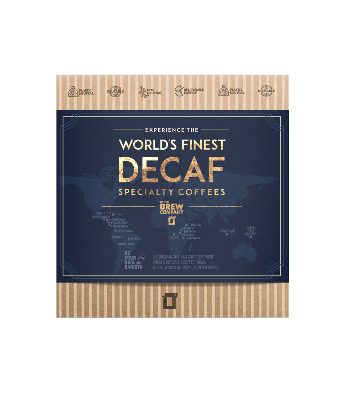 Kavos be kofeino dovanų rinkinys Coffeebrewer Decaf