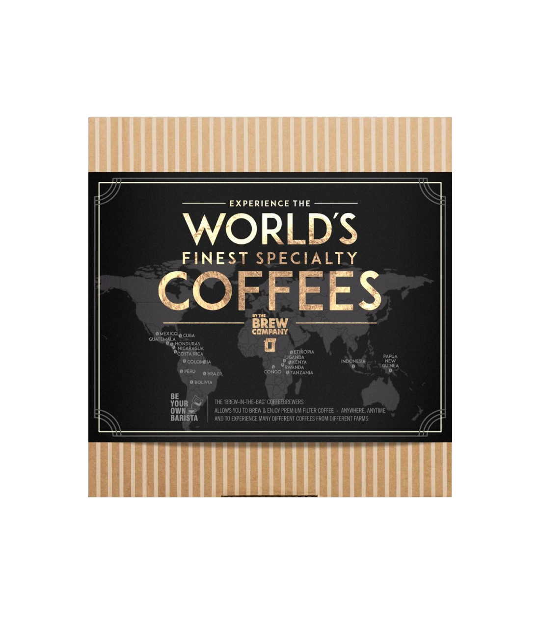 Kavos dovanų rinkinys Coffeebrewer World's Finest Coffees