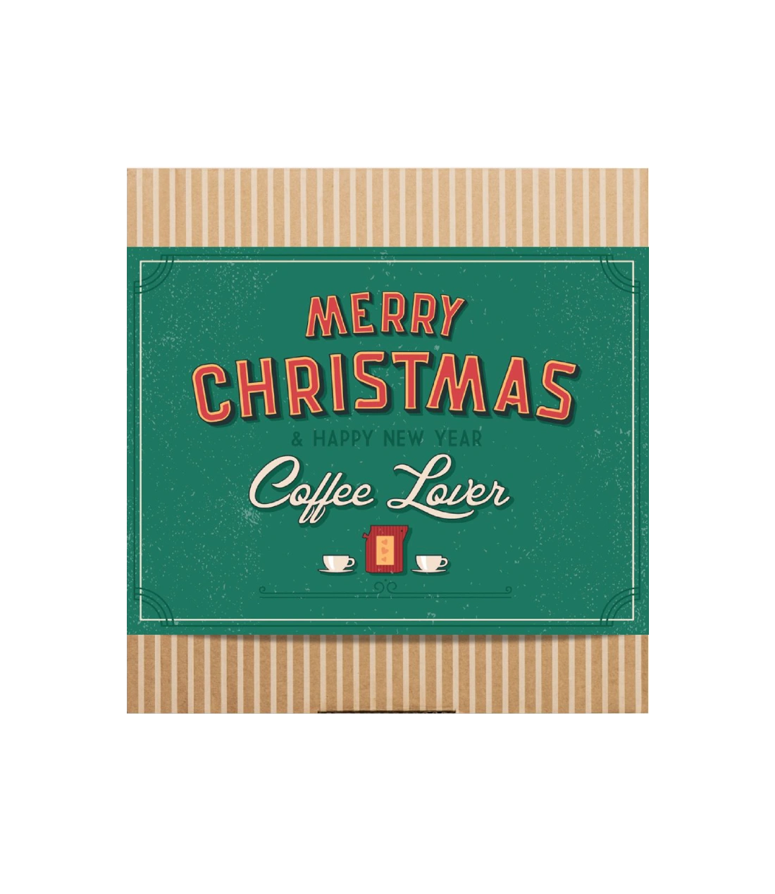 Kalėdinis Kavos dovanų rinkinys Coffeebrewer Merry Christmas Retro
