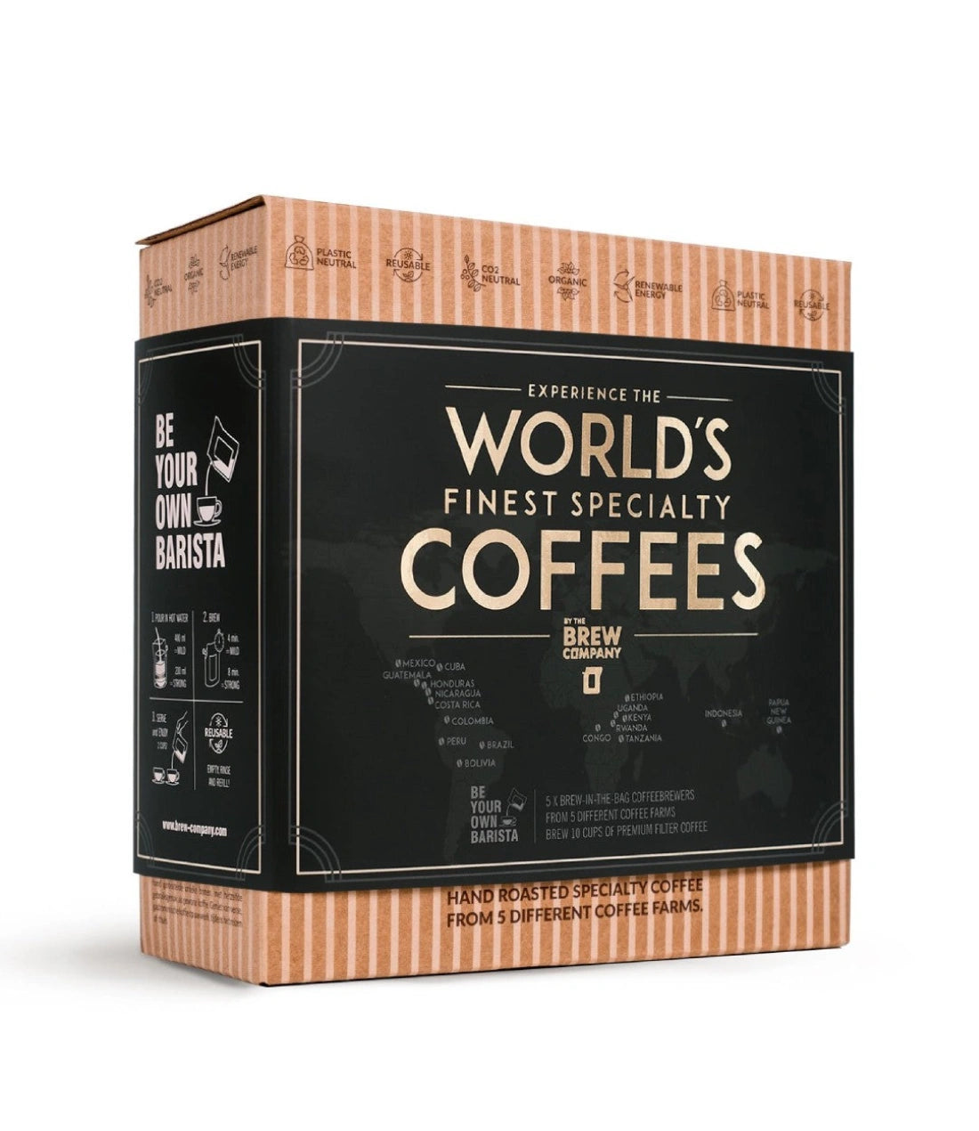 Kavos dovanų rinkinys Coffeebrewer World's Finest Coffees