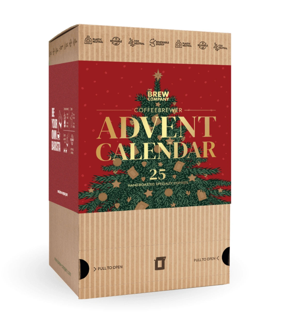 Coffeebrewer Kavos Advento Kalendorius Festive Red 2025