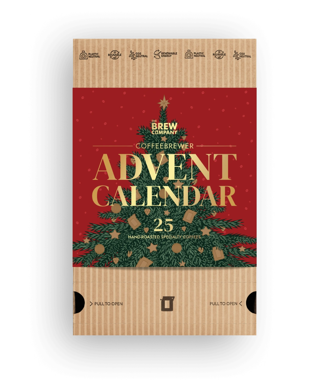 Coffeebrewer Kavos Advento Kalendorius Festive Red 2025