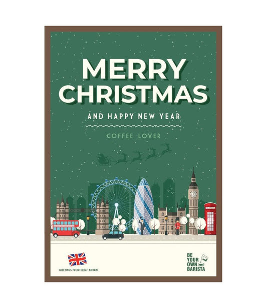 Kalėdinis atvirukas su kava Coffee Card Christmas #8