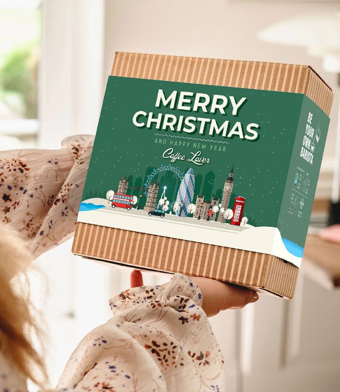 Premium Kalėdinis Kavos dovanų rinkinys Coffeebrewer Merry Christmas, 7 pakeliai