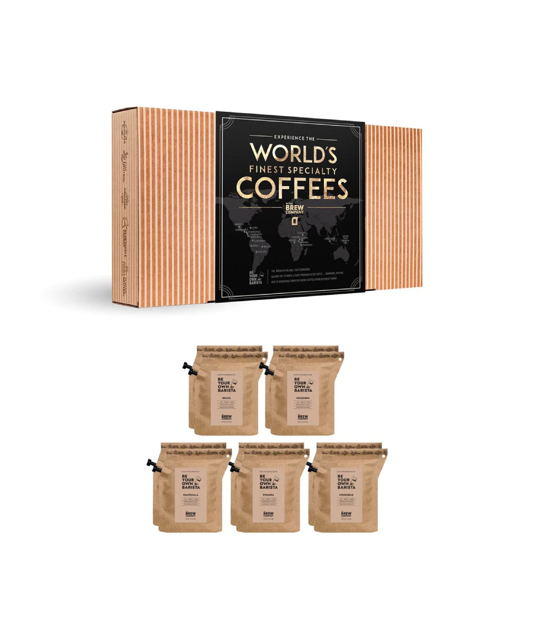 Kavos dovanų rinkinys Coffeebrewer World's Finest Specialty Coffees