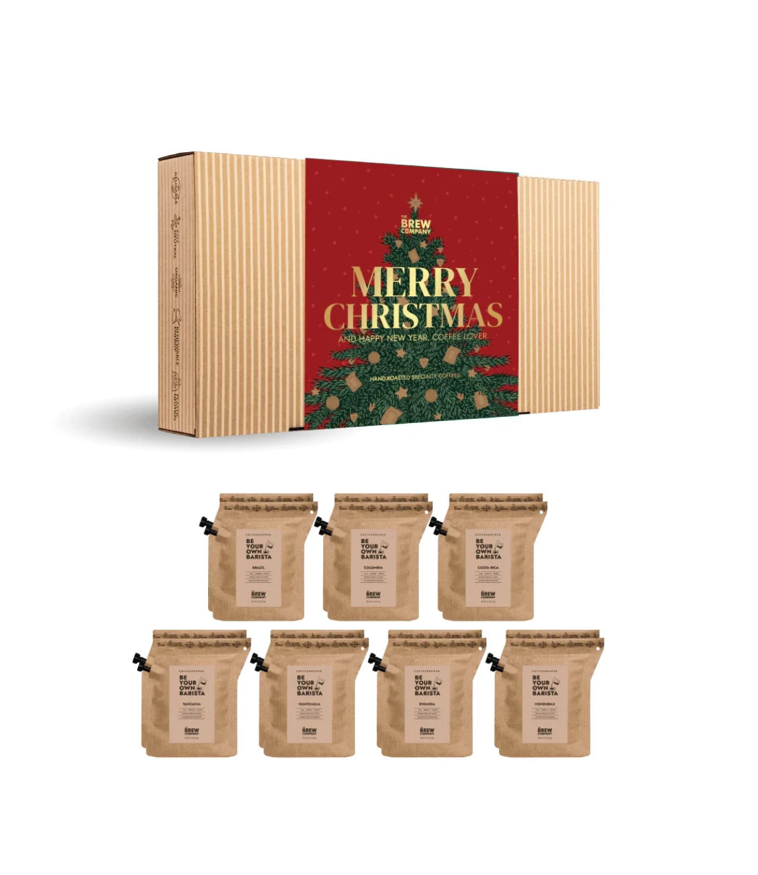 Premium Kalėdinis Kavos dovanų rinkinys Coffeebrewer Festive Red