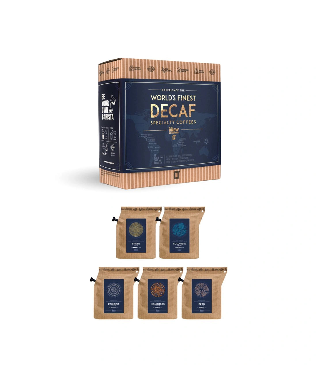 Kavos be kofeino dovanų rinkinys Coffeebrewer Decaf