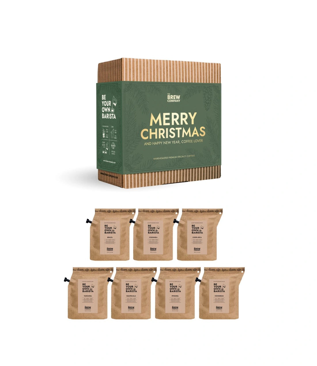 Premium Specialty Kalėdinis Kavos dovanų rinkinys Coffeebrewer Merry Christmas