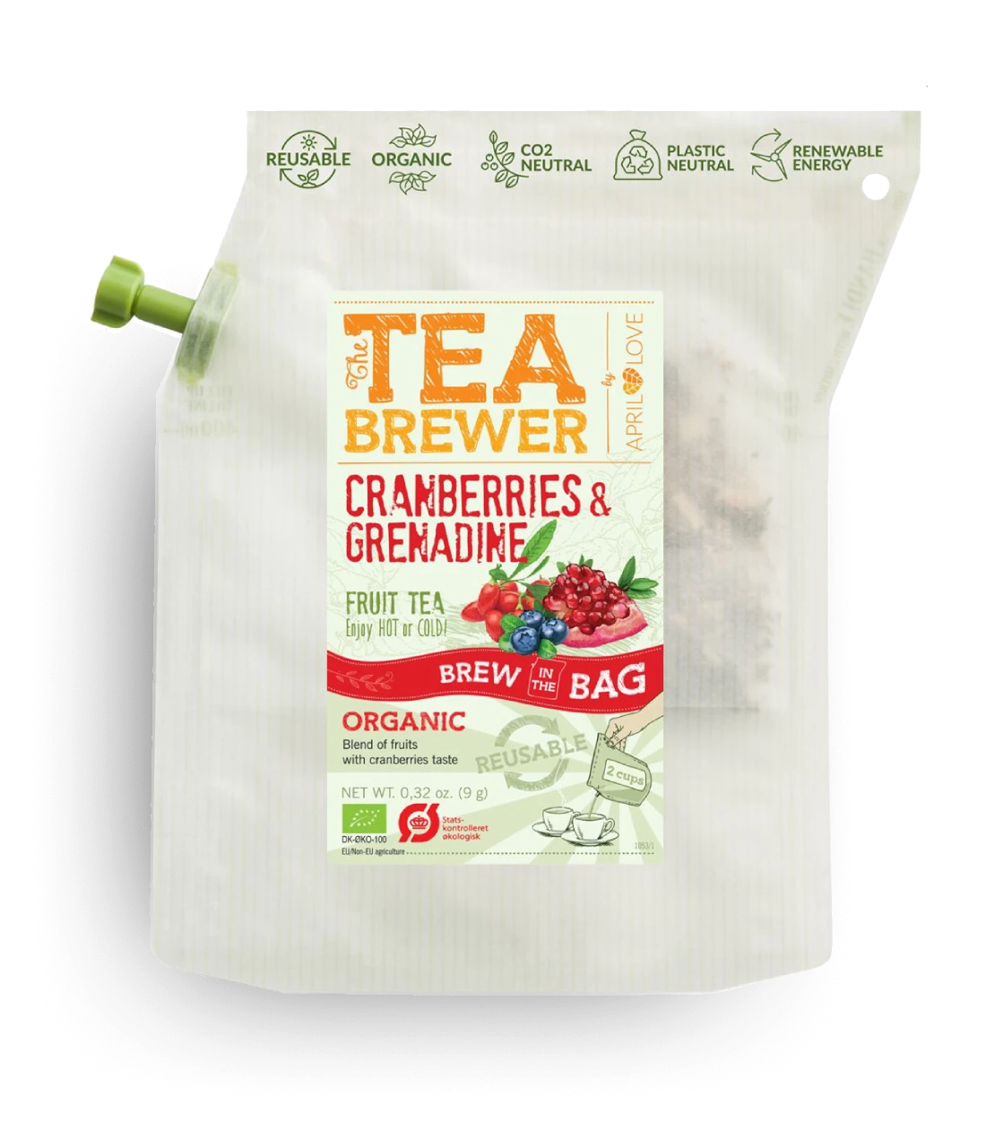 Vaisinė arbata Teabrewer - Cranberries & Grenadine