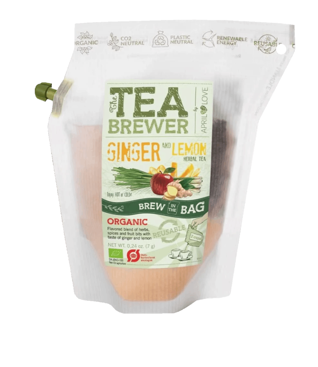 Žolelių arbata Teabrewer - Ginger & Lemon